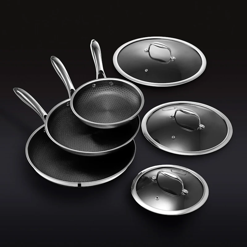 hexclad hybrid cookware set