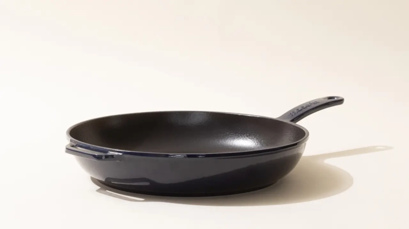 made in enameled cast iron skillet