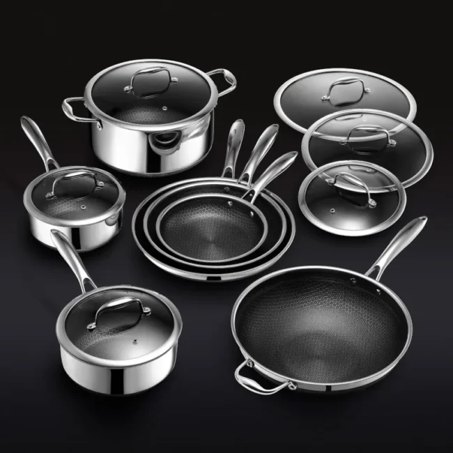 HexClad – 13-Piece HexClad Hybrid Cookware Set