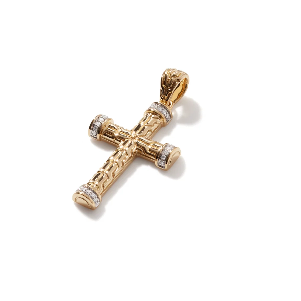 john-hardy-cross-pendant-gold-diamonds-image
