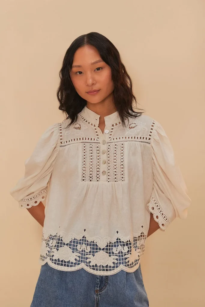 farm-rio-romantic-richelieu-short-sleeve-blouse-image