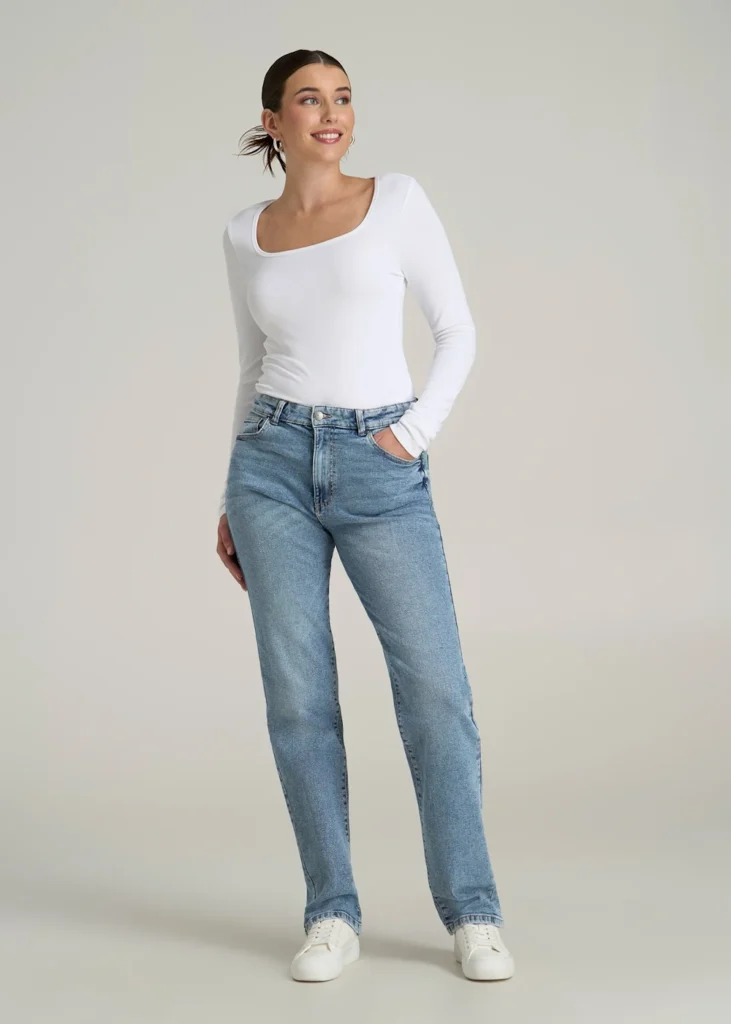 american-tall-harper-high-rise-straight-stretch-jeans-womens-in-perfect-blue-image