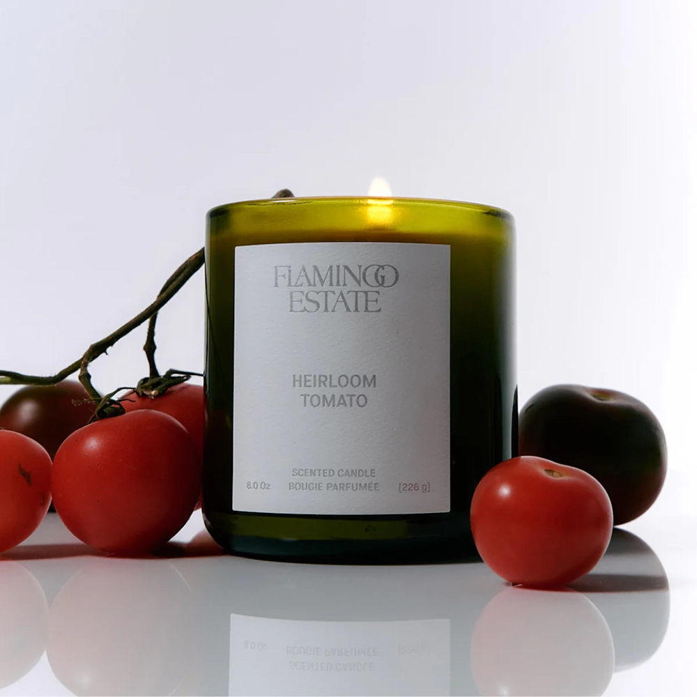 flamingo estate heirloom tomatoe candle