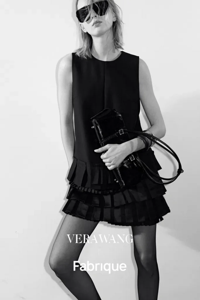 fabrique-sonata-asymmetric-pleated-hem-sleeveless-dress-image