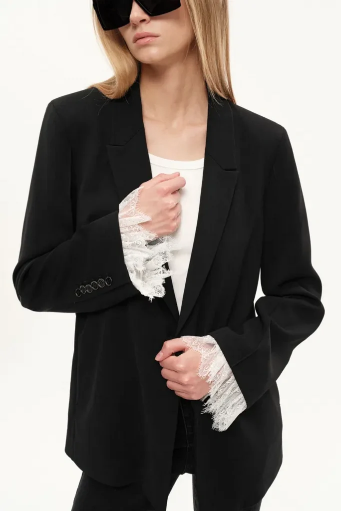fabrique-lace-blazer-with-detachable-lace-cuffs-in-acetate-twill-black-and-white-image